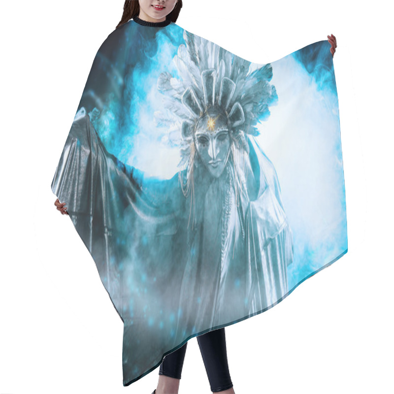 Personality  Moon Mask Hair Cutting Cape