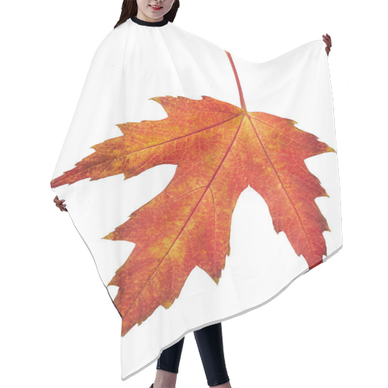 Personality  Maple Autumn Leaf Hair Cutting Cape