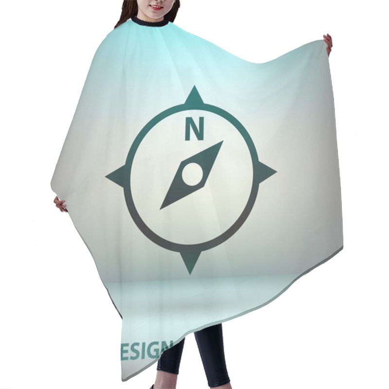 Personality  Pictograph Of Compass Navigation Hair Cutting Cape