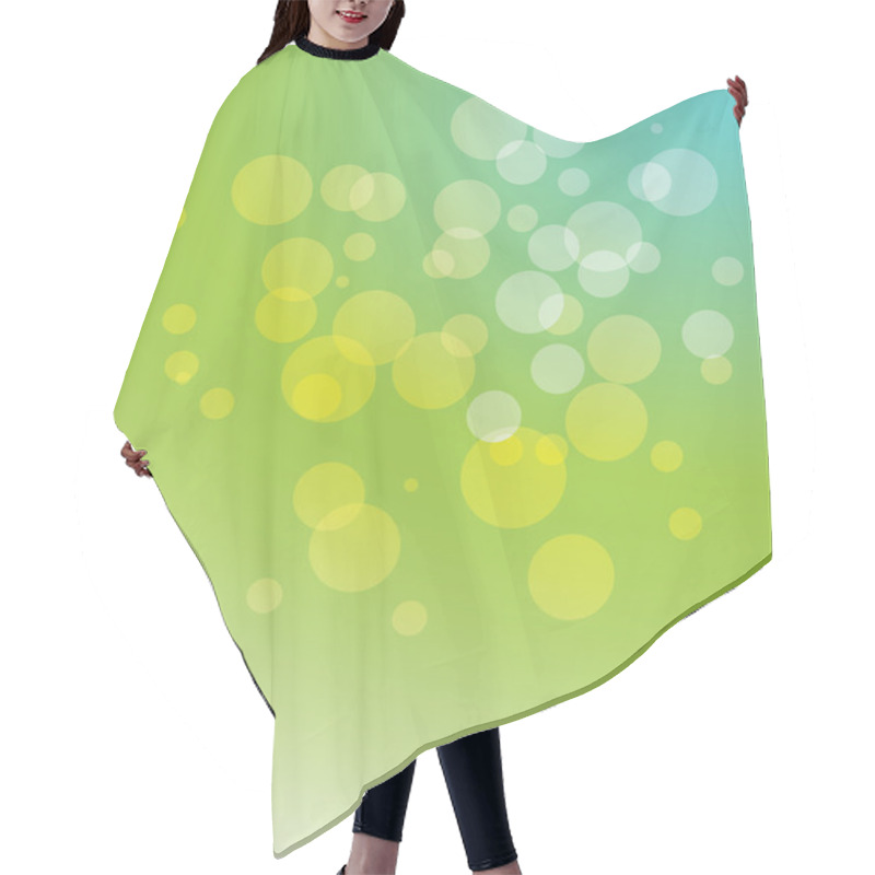 Personality  Green Abstract Background Hair Cutting Cape