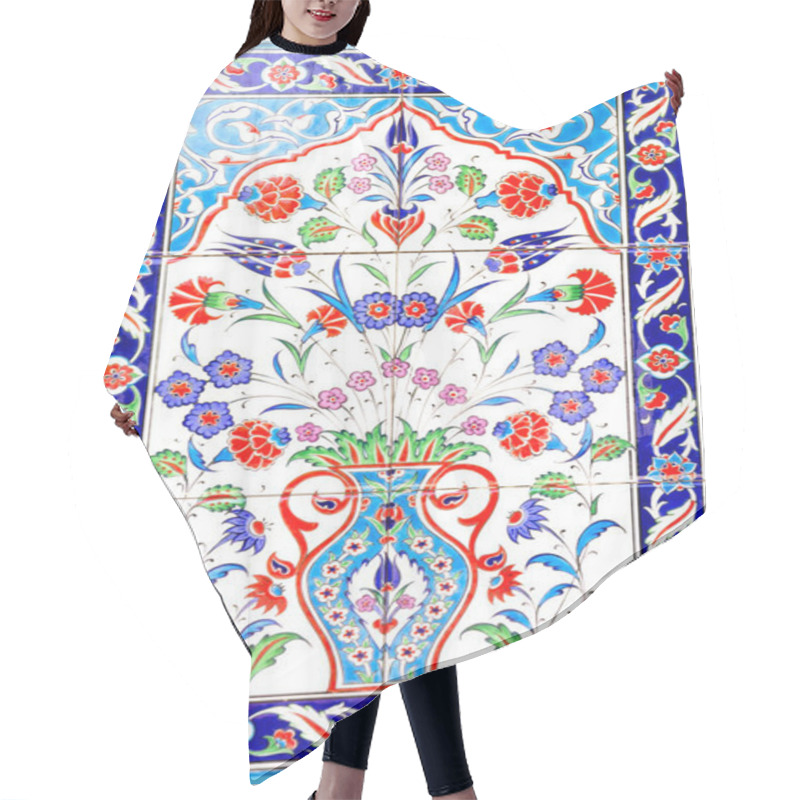 Personality  Traditional Turkish Floral Ornament On Tiles Hair Cutting Cape