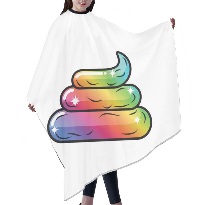 Personality  Rainbow Unicorn Poop. Magical Fairy Animal Turd. Shit Magic Beas Hair Cutting Cape