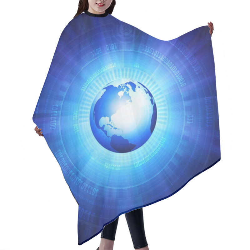 Personality  Digital World Hair Cutting Cape