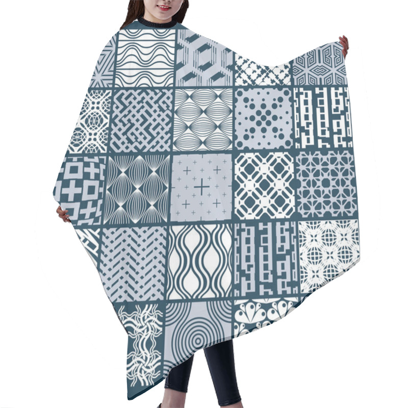 Personality  Graphic Ornamental Tiles Collection Hair Cutting Cape