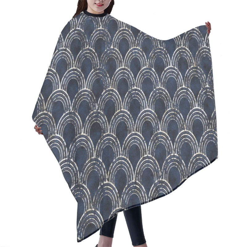 Personality  Geometry Texture Repeat Modern Pattern Hair Cutting Cape