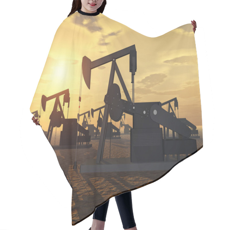 Personality  Oil Pumps Hair Cutting Cape