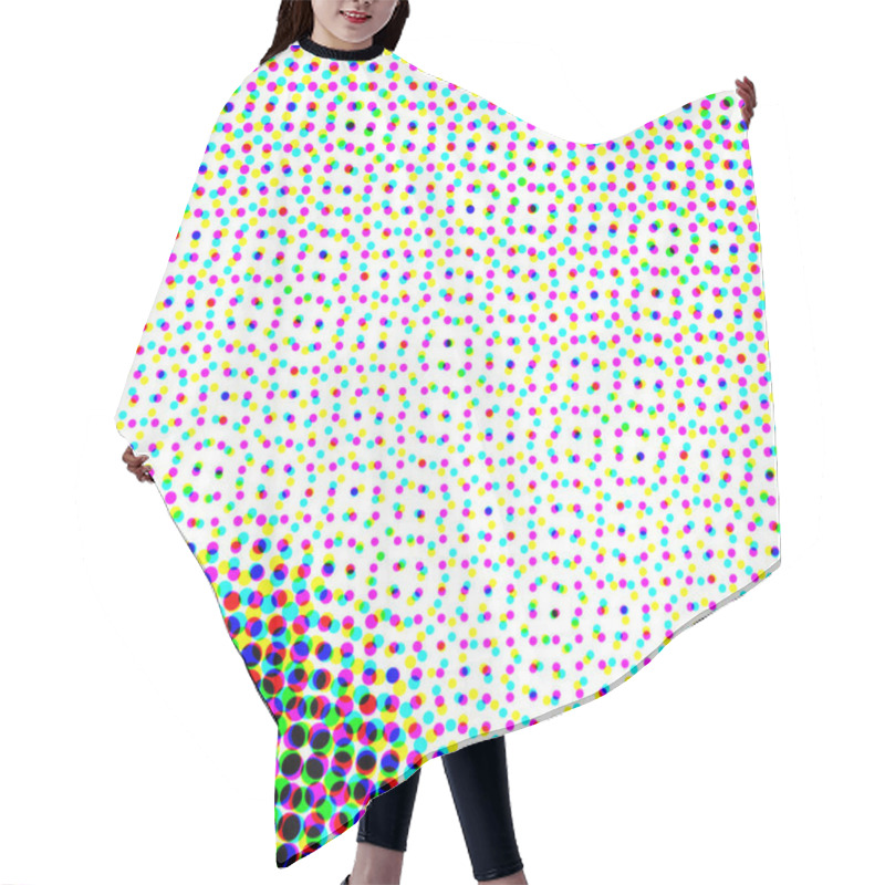 Personality  Abstract Half Tone Pop Art Pattern Illustration As Background Hair Cutting Cape