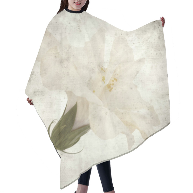 Personality   Old Paper Background Hair Cutting Cape