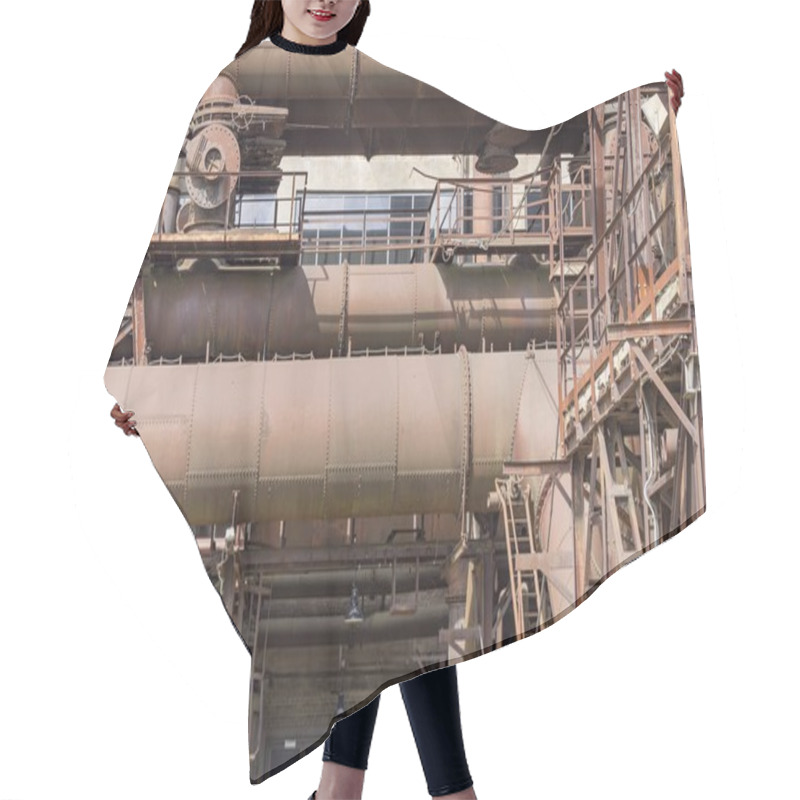 Personality  Rusty Industrial Scenery Hair Cutting Cape