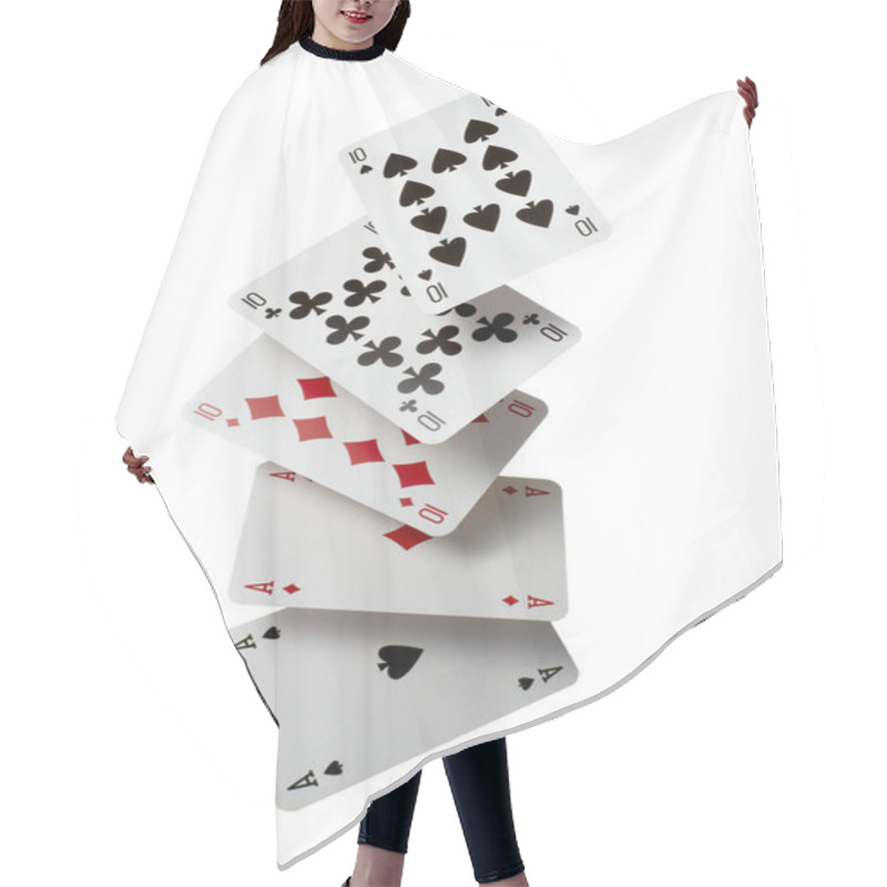 Personality  Playing Cards Poker Gamble Game Leisure Hair Cutting Cape