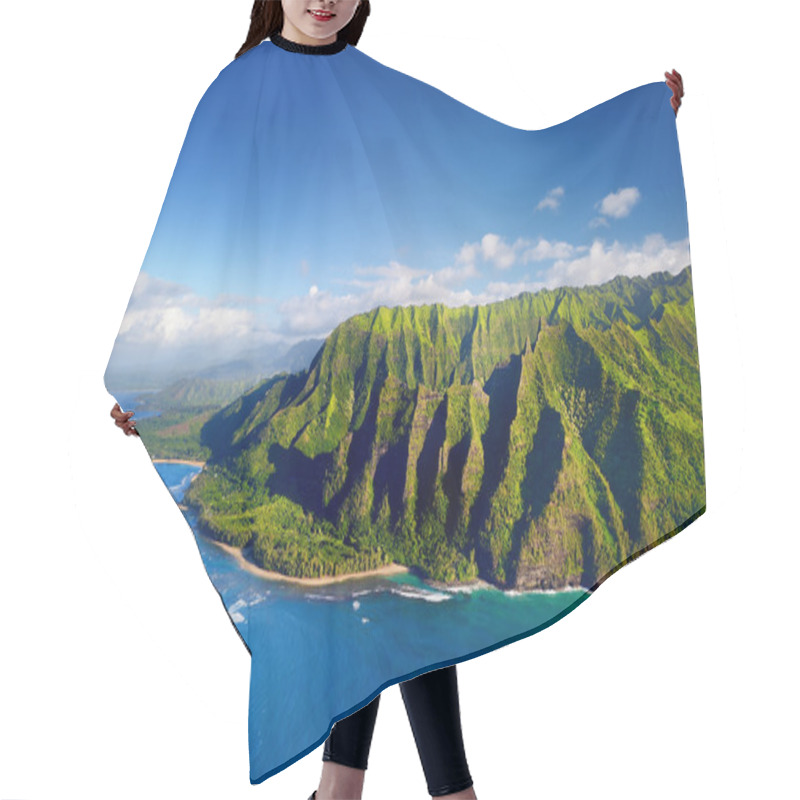 Personality  Aerial View Of Spectacular Na Pali Coast Hair Cutting Cape