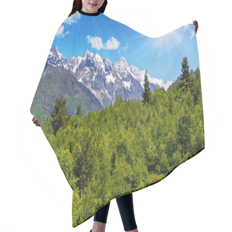 Personality  Sunny Day In The Mountains Hair Cutting Cape