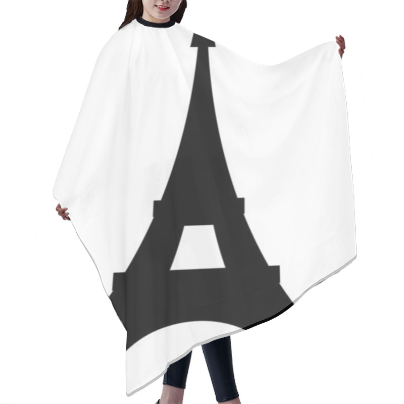 Personality  Paris Eiffel Tower Design (eiffel Tower Icon, Sketch Of The Paris Eiffel Tower) Hair Cutting Cape