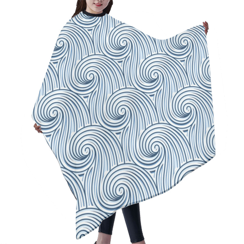 Personality  Swirly Waves Hair Cutting Cape