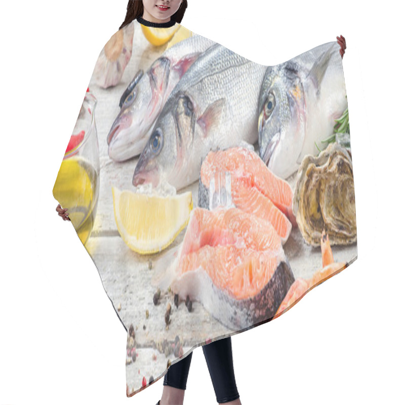 Personality  Fresh Fish And Seafood  Hair Cutting Cape