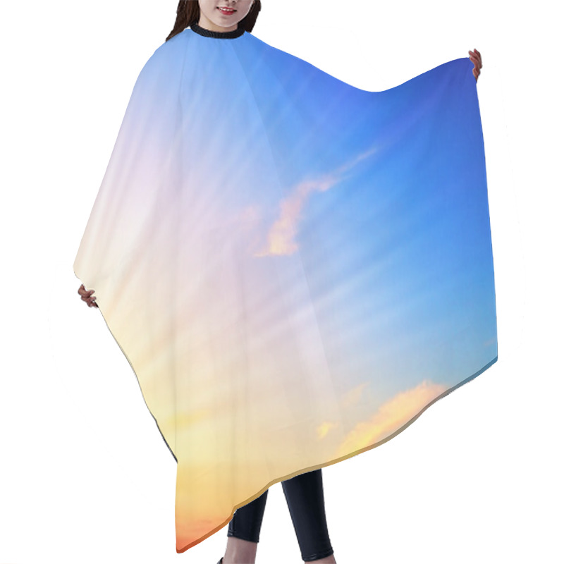 Personality  Sunset. Hair Cutting Cape