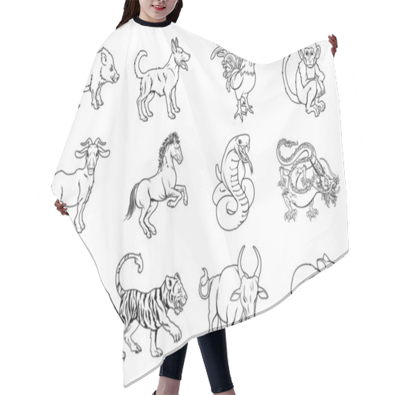 Personality  Chinese Zodiac Signs Hair Cutting Cape