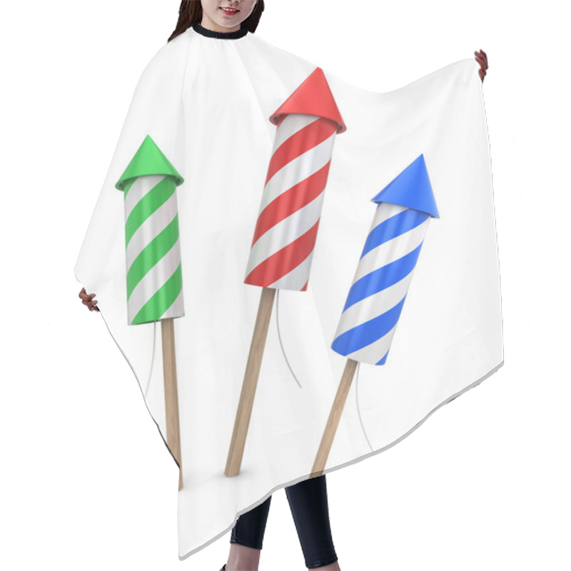 Personality  Three Fireworks Hair Cutting Cape