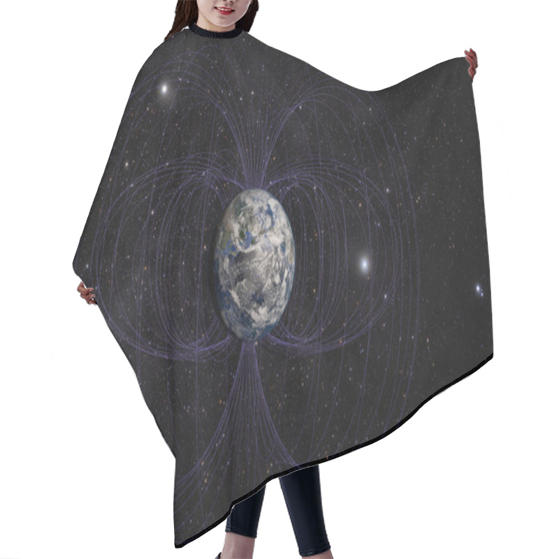 Personality  Planet Earth's Magnetic Field Hair Cutting Cape