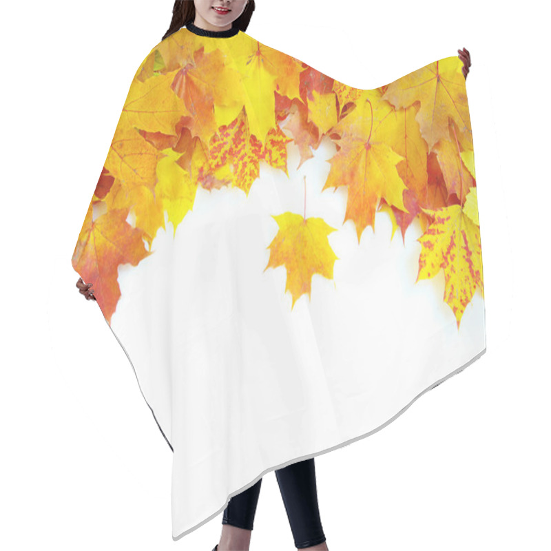 Personality  Autumn Maple Leaves Hair Cutting Cape