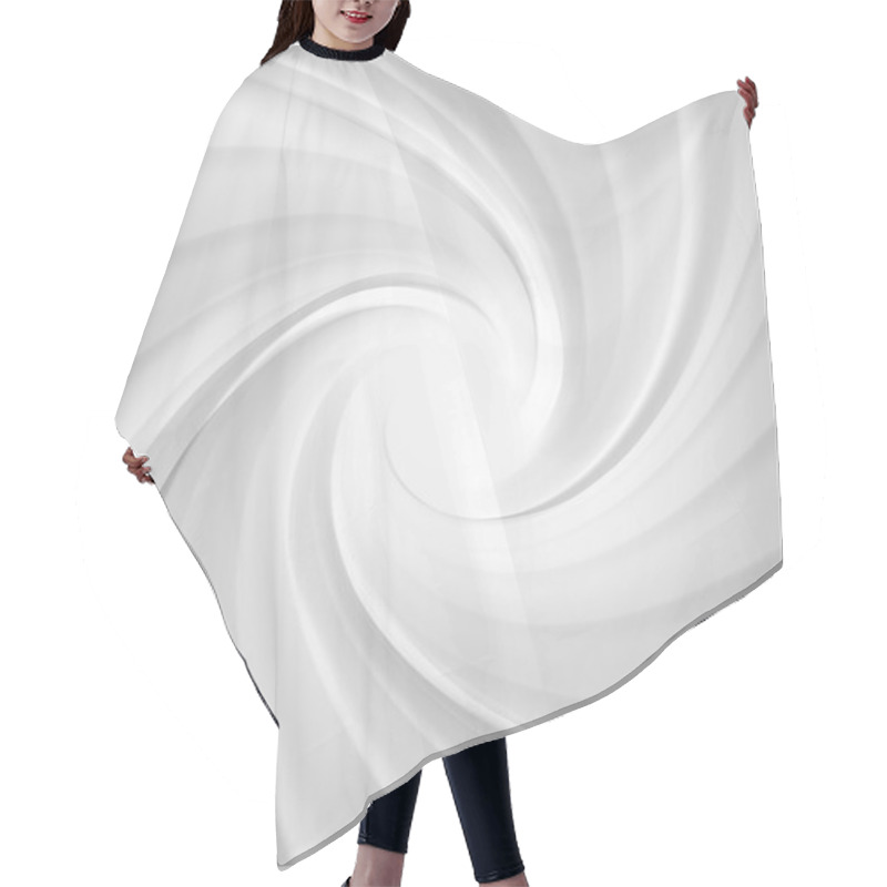 Personality  Abstract Rotating Shapes. Dynamic Swirling, Twirling Background Hair Cutting Cape