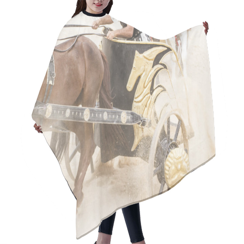 Personality  Roman Chariot On Gladiators Fight Hair Cutting Cape