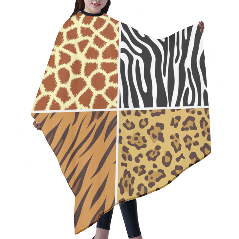 Personality  Seamless Animal Print Hair Cutting Cape