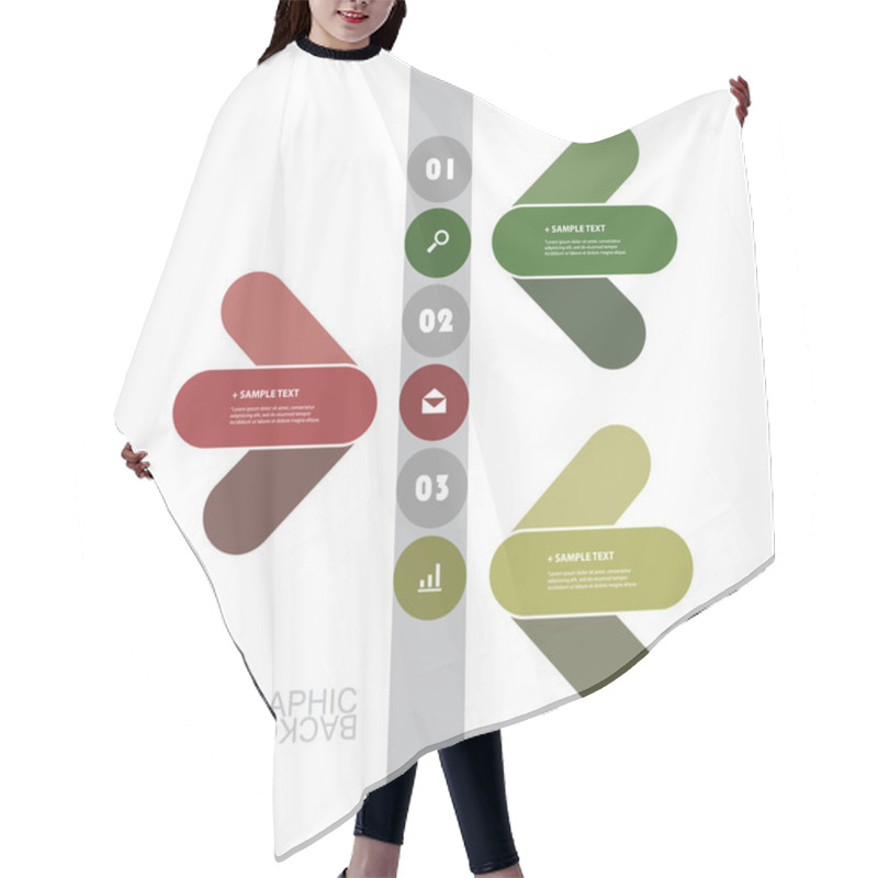 Personality  Modern Business Infographic Template - Minimal Timeline Design Hair Cutting Cape