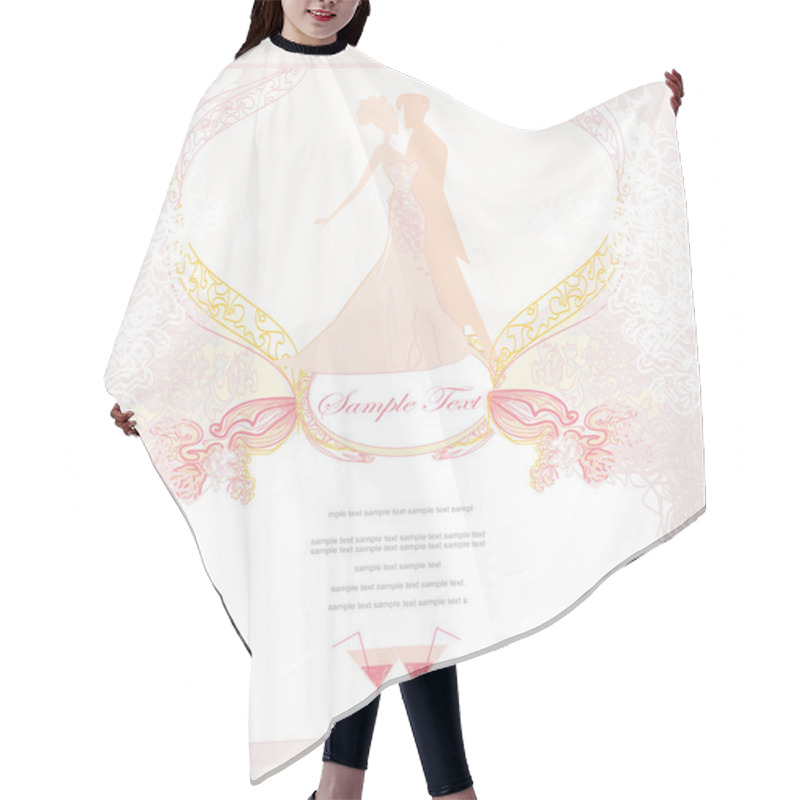 Personality  Ballroom Dancers - Invitation Hair Cutting Cape