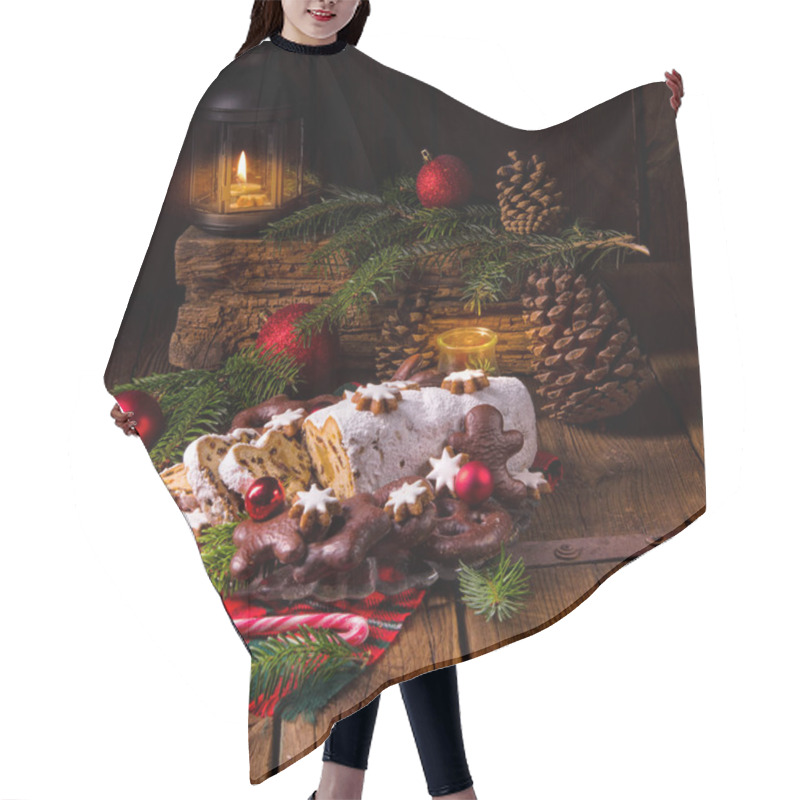 Personality  Tasty Christmas Stollen   Hair Cutting Cape