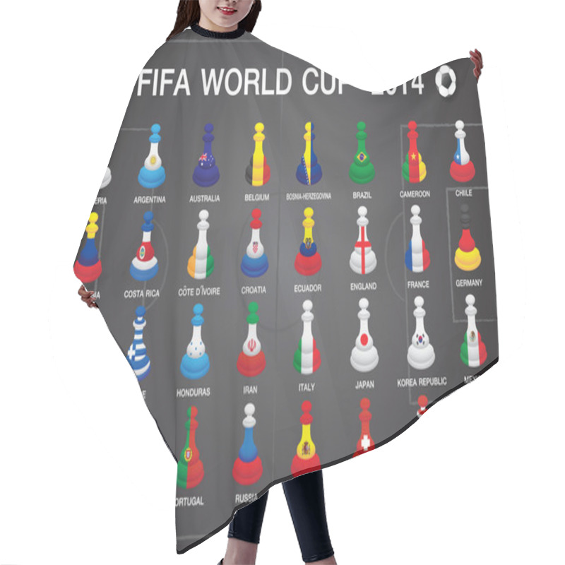 Personality  The Fifa Word Cup 2014 Hair Cutting Cape