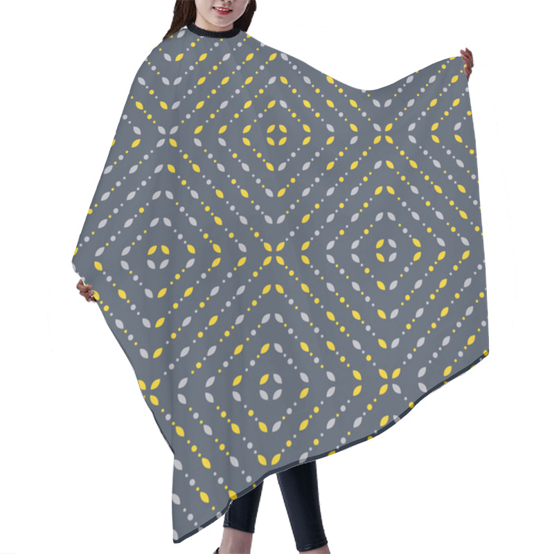 Personality  Abstract Geometric Pattern, Small Spots And Dots Hair Cutting Cape