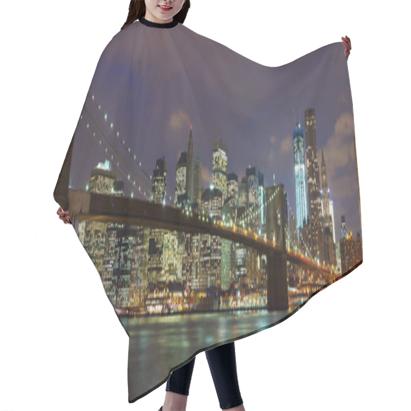 Personality  Brooklyn Bridge Panorama Hair Cutting Cape