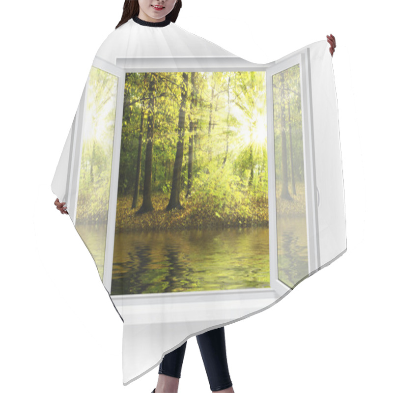 Personality  Window Hair Cutting Cape