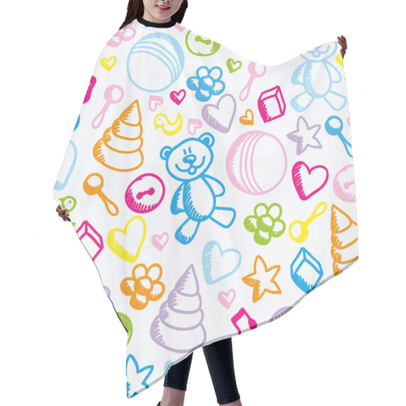 Personality  Toy Pattern Hair Cutting Cape