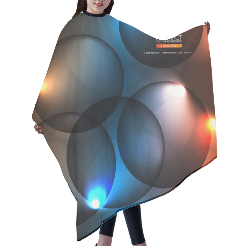 Personality  Background With Circles Hair Cutting Cape