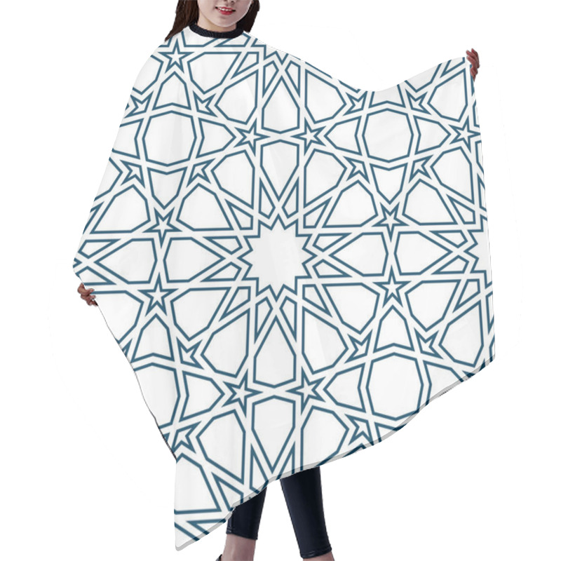 Personality  Geometric Islamic Seamless Pattern Hair Cutting Cape