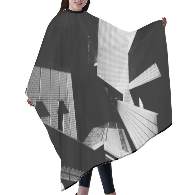 Personality  Abstract Modern Architecture Background  Hair Cutting Cape