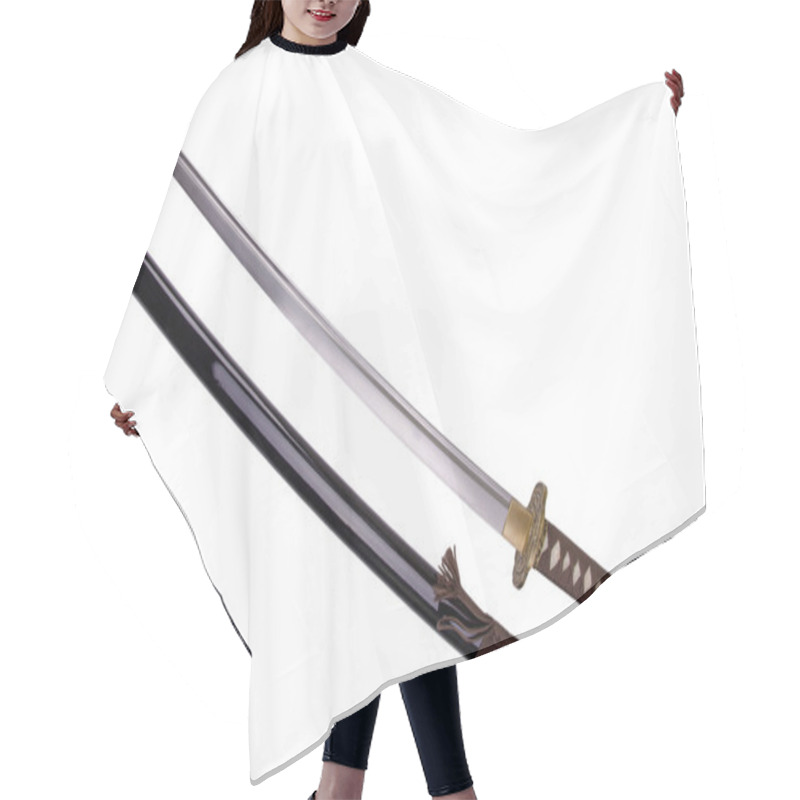 Personality  Katana Sword Hair Cutting Cape