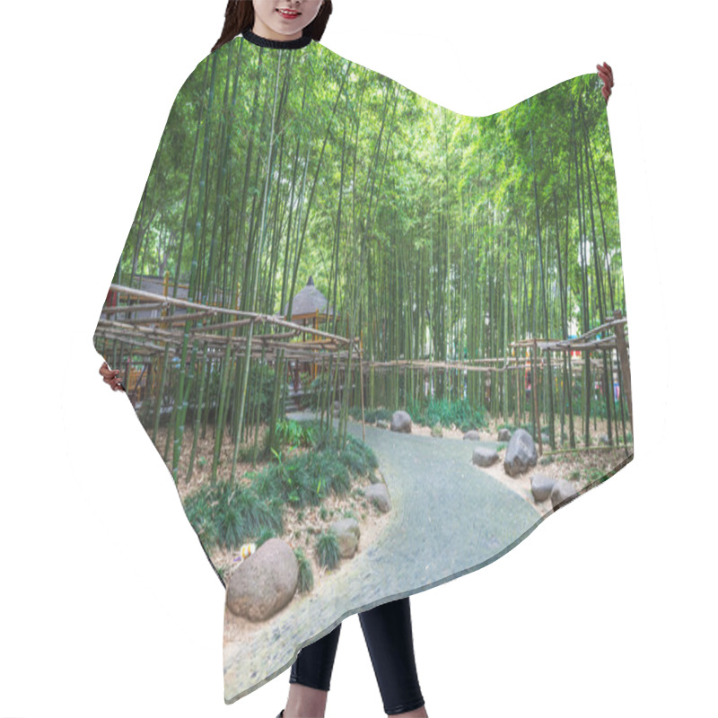 Personality  Bamboo Forest In China Hair Cutting Cape