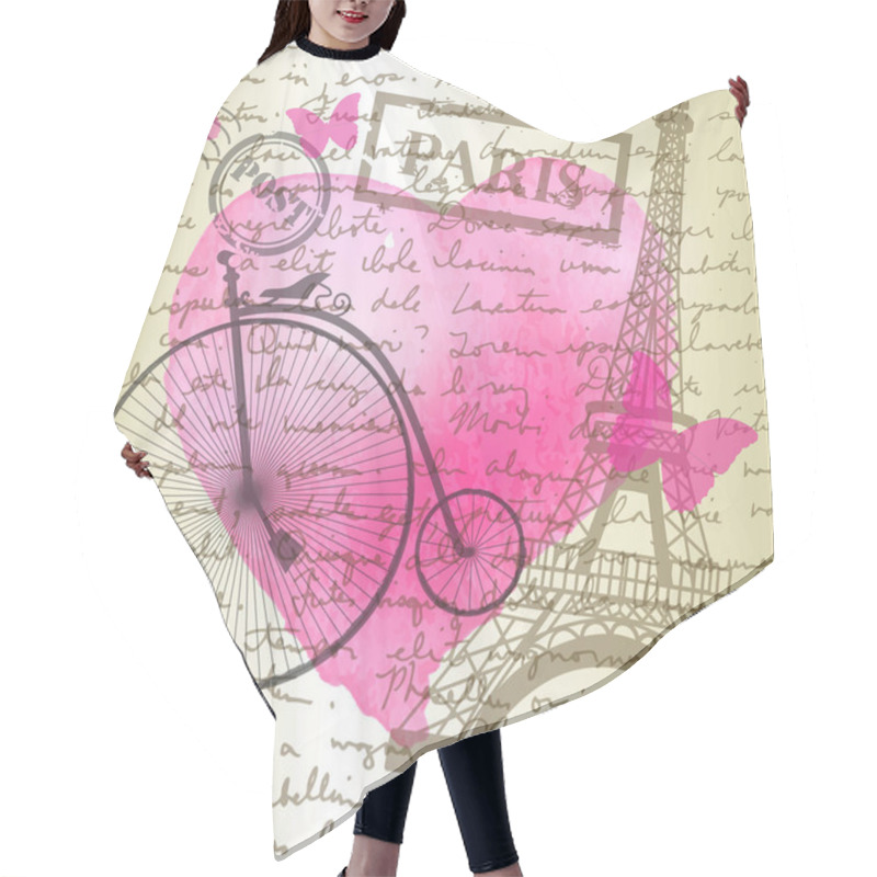 Personality  Table Top With Sketching Paper Hair Cutting Cape