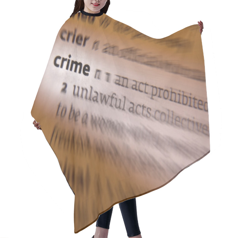 Personality  Crime - Dictionary Definition Hair Cutting Cape