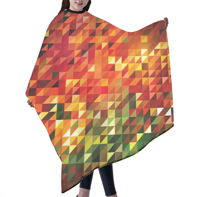 Personality  Abstract Triangle Tiles Hair Cutting Cape