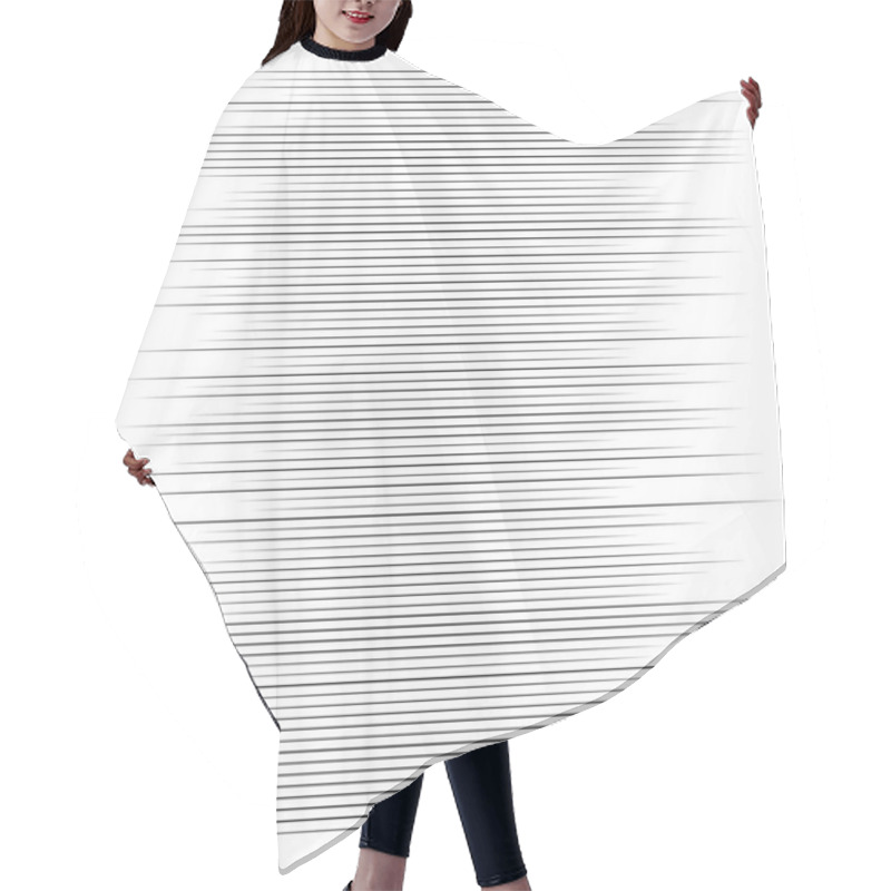 Personality  Random Lines Halftone Element. Random Horizontal Lines. Irregula Hair Cutting Cape