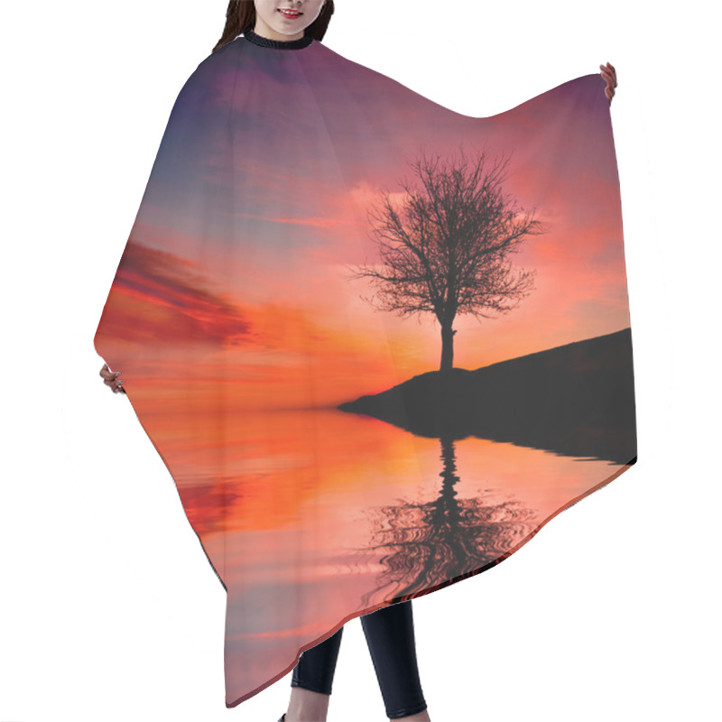 Personality  Tree On Susnet Hair Cutting Cape