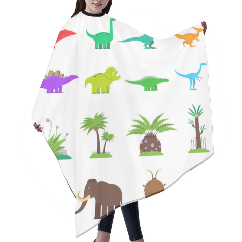 Personality  Dinosaurs Flat Set Hair Cutting Cape