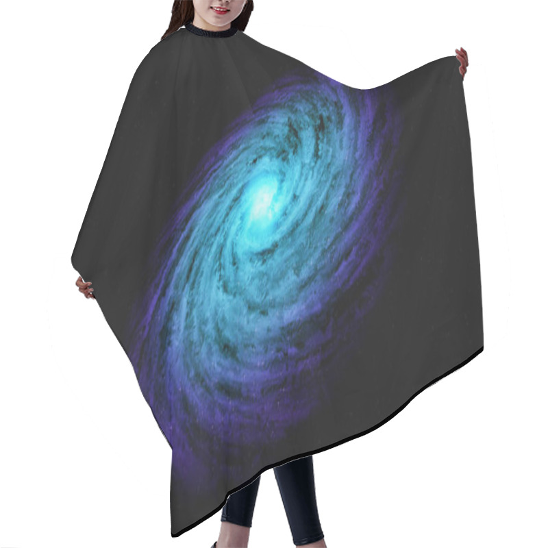 Personality  Beautiful Galaxy. Spiral Galaxy, Illustration Of Milky Way. 3d Rendering. Galaxies In The Universe. Hair Cutting Cape