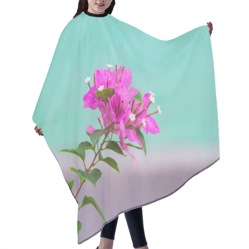 Personality  Pink Paper Flowers, Blur Background Hair Cutting Cape