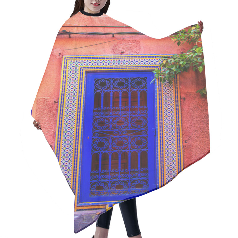 Personality  Traditional Oriental Doors With Ornament In Morocco. Hair Cutting Cape