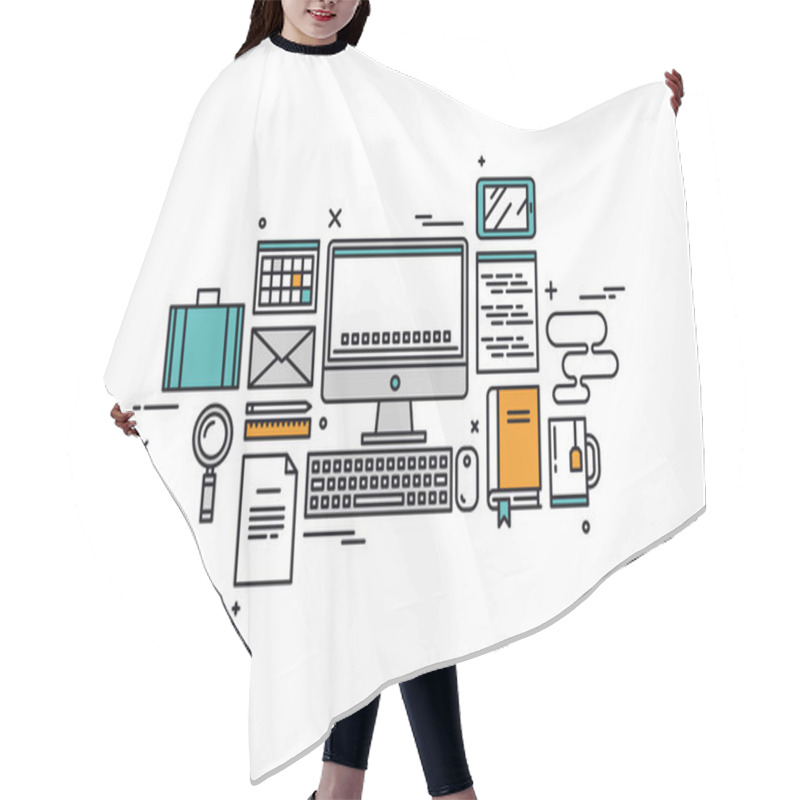 Personality  Coding And Programming Equipment Hair Cutting Cape